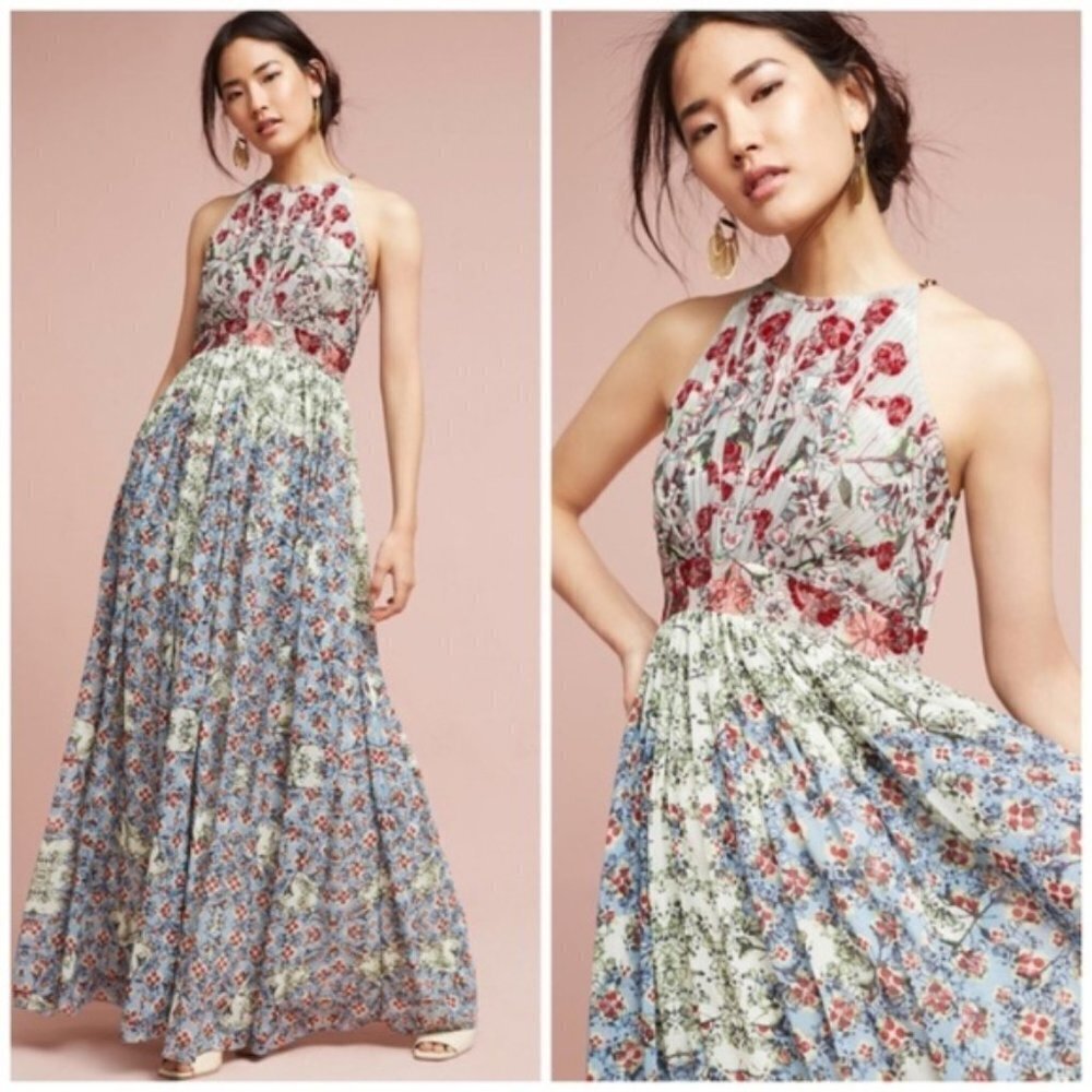 Bhanuni By Jyoti Adelise Beaded Maxi Dress Size 2 Nwt